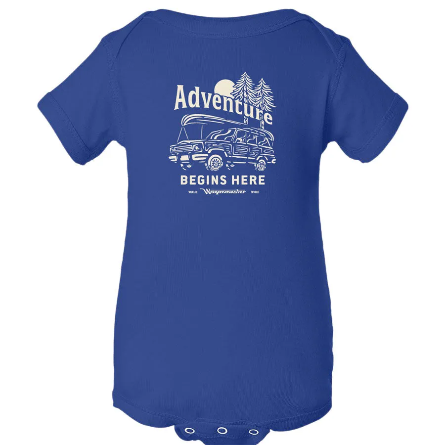 Wagoneer Infant Adventure Begins Onesie