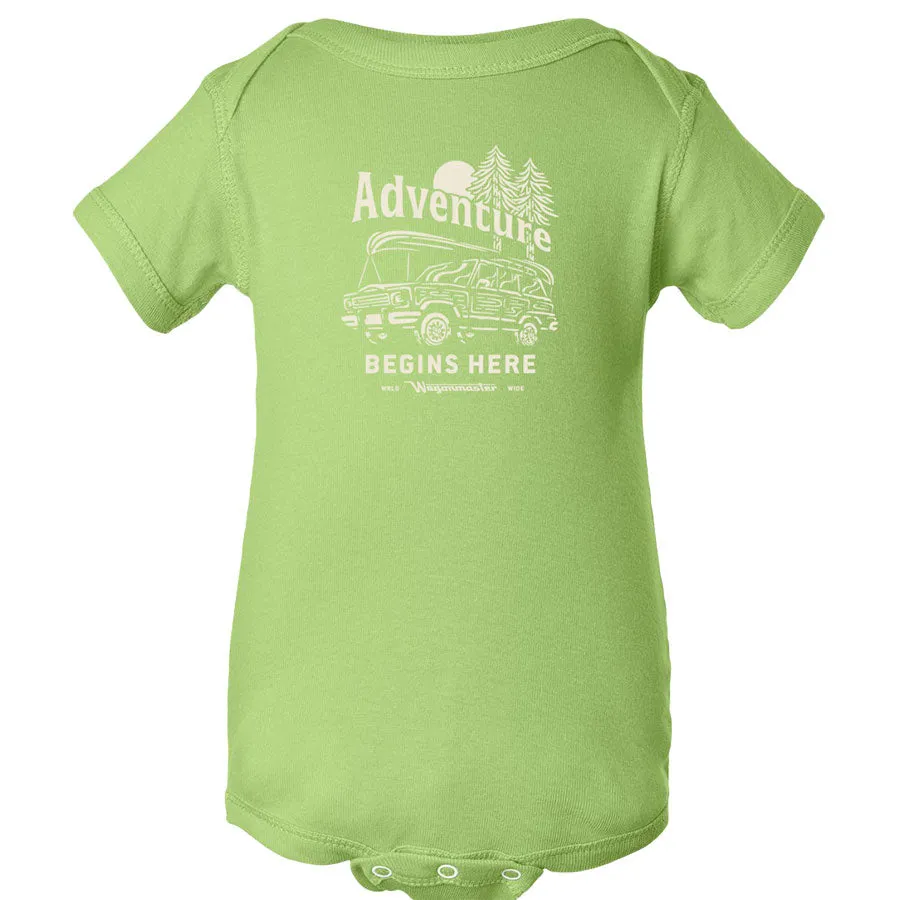 Wagoneer Infant Adventure Begins Onesie
