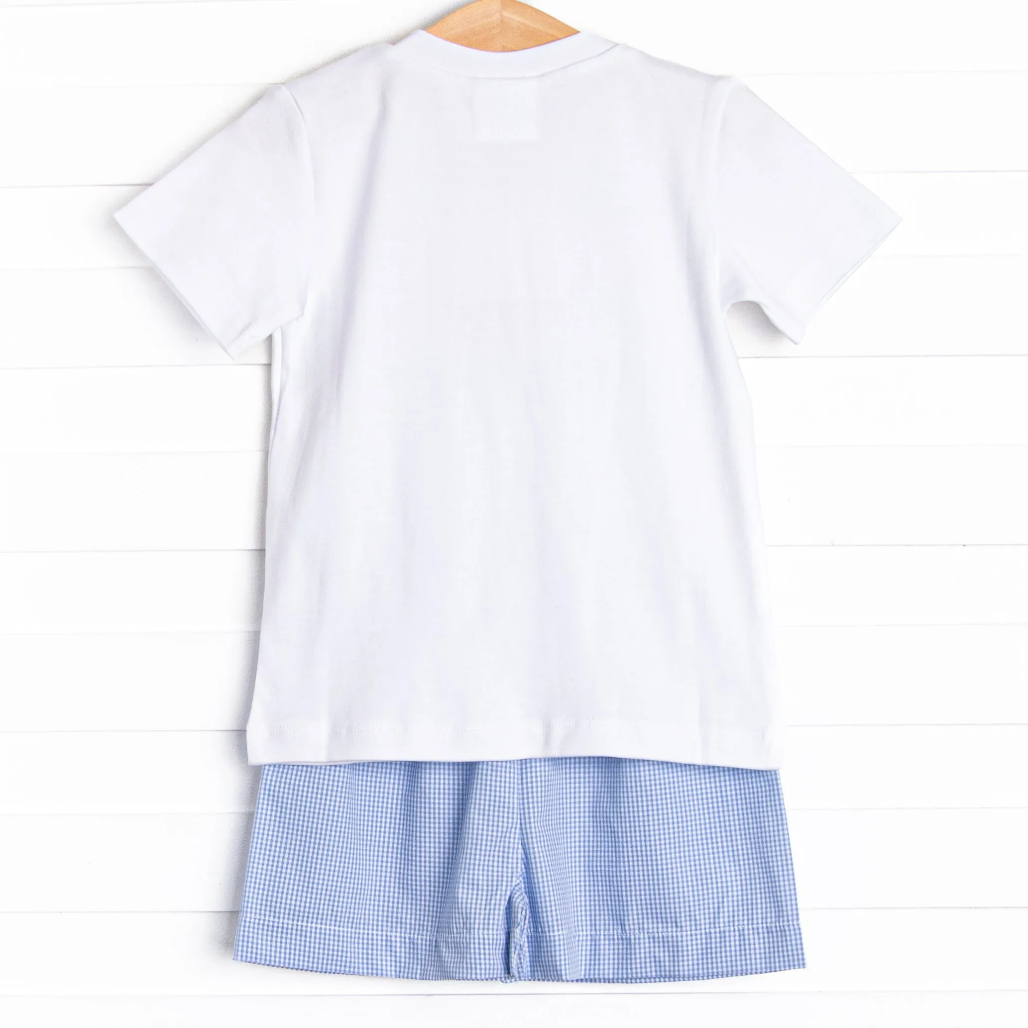 Wild Ones Smocked Short Set, Blue