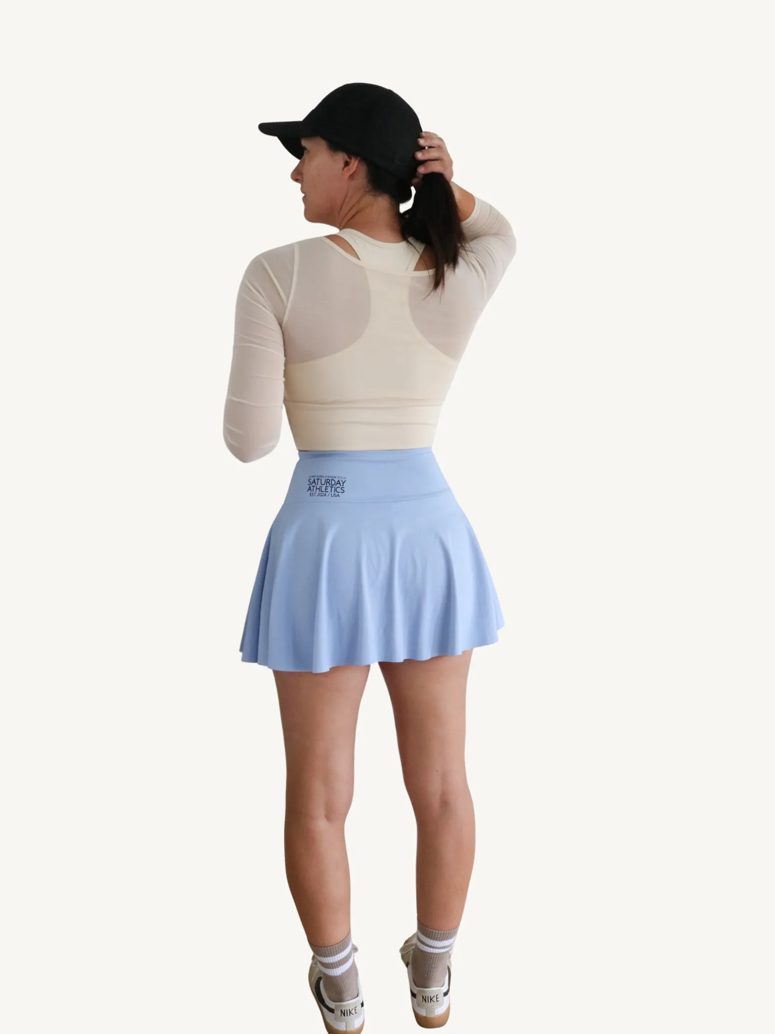 Women Light Blue Skirt
