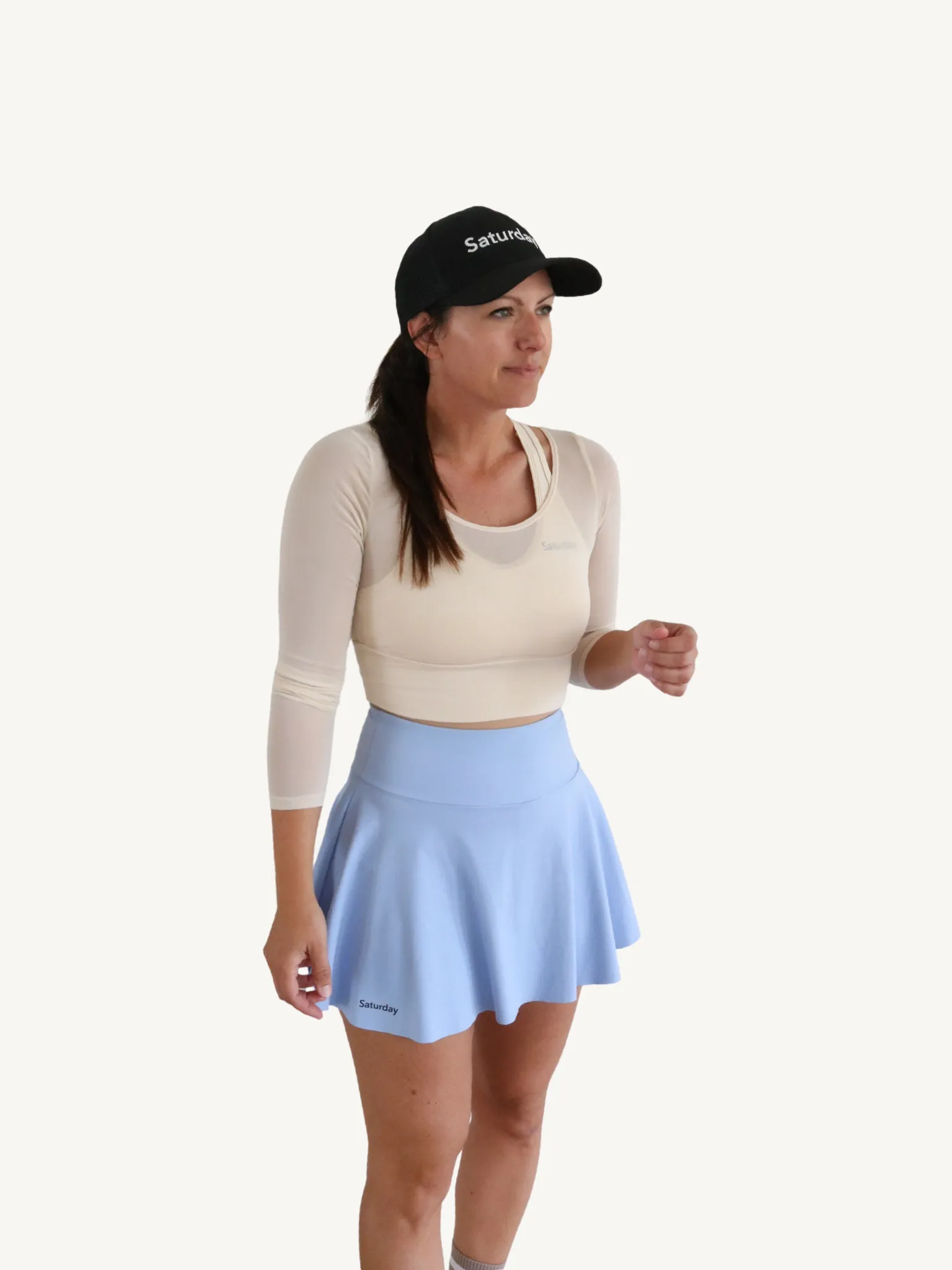 Women Light Blue Skirt