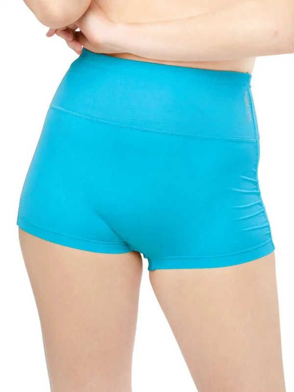 Women Light Blue Solid Boy Shorts Panty - WONDERKNICKER-Light-Blue