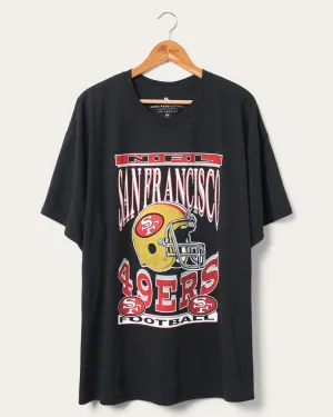 Women's San Francisco 49ers Helmet Oversized Tee Dress