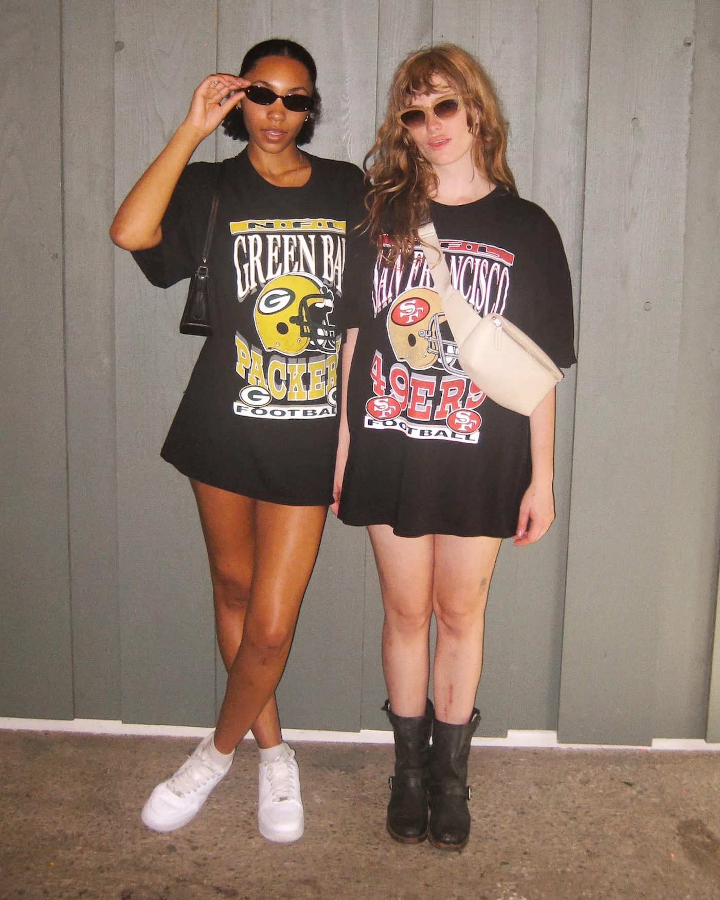 Women's San Francisco 49ers Helmet Oversized Tee Dress
