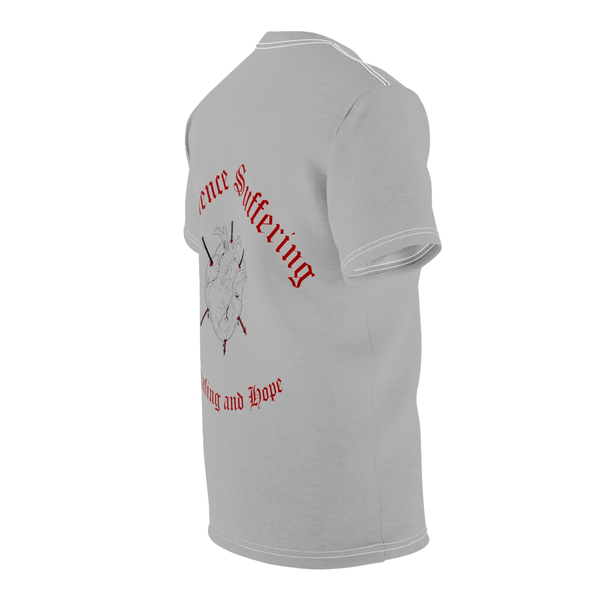Wounded Heart Unisex Cut & Sew Tee