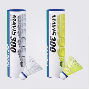 Yonex Mavis 300 Nylon Shuttlecocks - Yellow