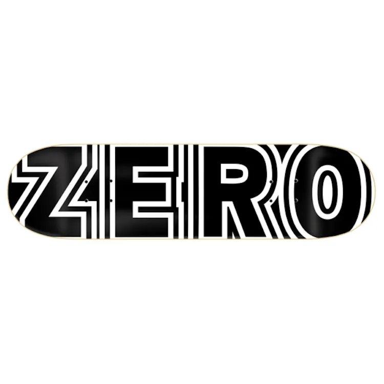 Zero Skateboards Classic Bold Skateboard Deck 8.25"